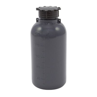 Dynalon Products Grey Narrow Mouth Graduated LDPE Bottle with Neck Insert