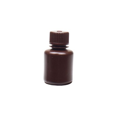 United Scientific Narrow Mouth Amber HDPE Reagent Bottles