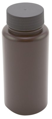 Polypropylene Wide Mouth Amber Bottles