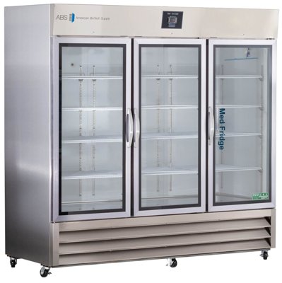 American Biotech Supply Premier Series Pharmacy Stainless Steel Solid Door Refrigerator