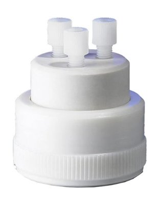 Three-Hole Mobile Phase Delivery Screw Cap, GL45