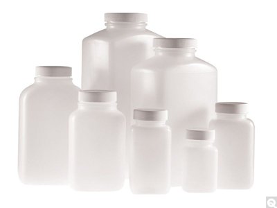 Natural HDPE Wide Mouth Oblong Bottles, 4.2 oz