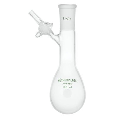 Single-Neck Reaction, Kjeldahl Flasks, Airfree, Schlenk