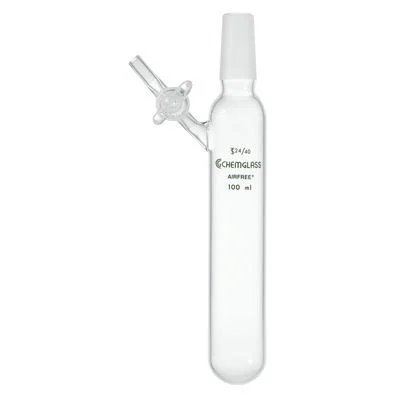 Single-Neck Reaction Tubes with Stopcock, Airfree, Schlenk