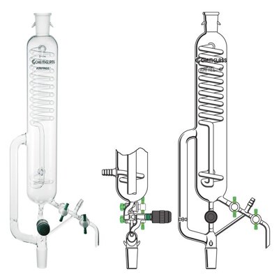 Chemglass Life Sciences Solvent Distillation Apparatus, Airfree, Schlenk