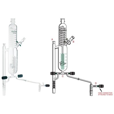 Chemglass Life Sciences Solvent Distillation Apparatus & Delivery Adapter, Airfree, Schlenk