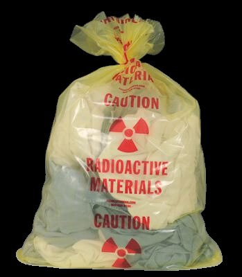 Radioactive Waste Bags, Polyethylene, 3 mil