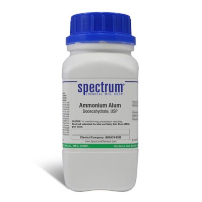Aluminum Ammonium Sulfate Dodecahydrate Powder USP