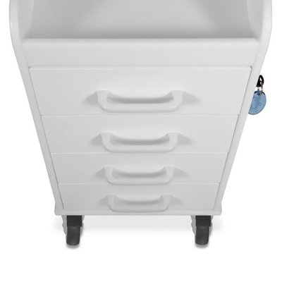TrippNT Polyethylene, Compact, 4-Drawer Locking Cart