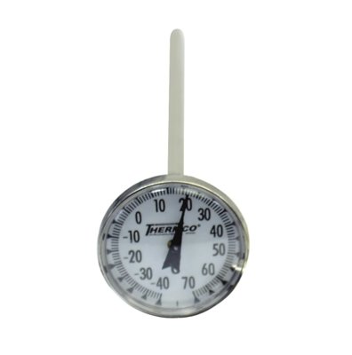 Thermco Bi-Metal Dial Stem Pocket Lab Thermometers