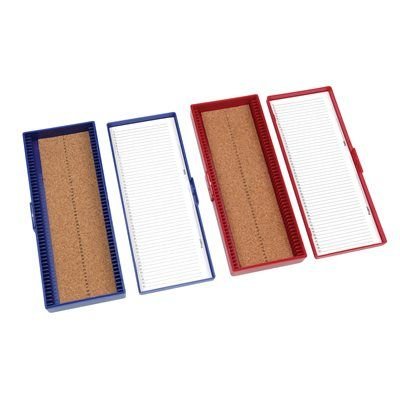 Premium Microscope Slide Box, 50 Place