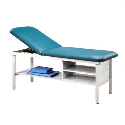 Clinton Eco-Friendly Steel Treatment Table with Shelving - 83030