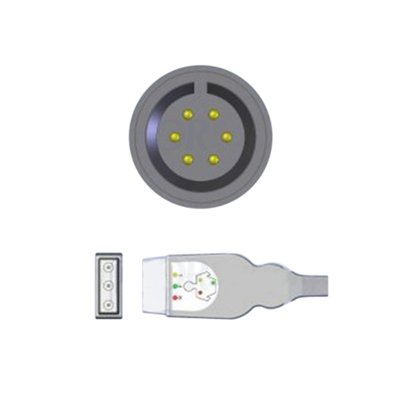 Colin Neonatal ECG Cable, 3-Lead IEC Safety Din
