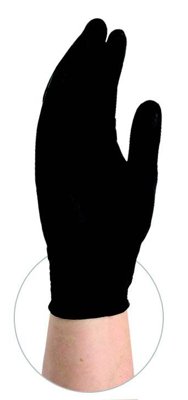 NDC AMMEX Exam Grade Black Nitrile Gloves, S- XL