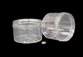 Globe Scientific Polystyrene Wide Mouth Jars, 7.5mL-1200mL
