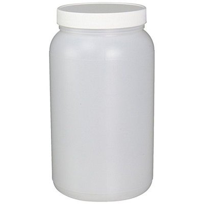Standard HDPE Wide Mouth Jars, Assembled with White Polypropylene Closure, F217 Lined