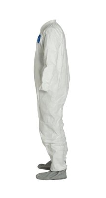 VWR International Tyvek® 400 Coveralls, Elastic Wrists and Attached Skid Resistant Boots