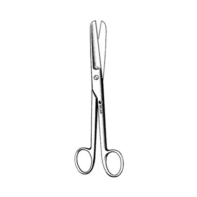 Sklar Veterinary Scissors 6 1/2" Straight Serrated