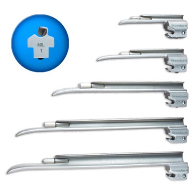 SunMed Sun-Med Conventional MacIntosh & Miller English Profile Laryngoscope Set