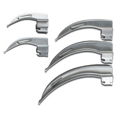 SunMed Sun-Med GreenLine Fiber Optic MacIntosh & Miller English Profile Laryngoscope Set